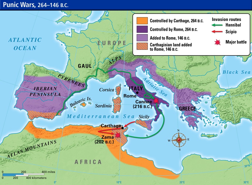 The Punic Wars (264 – 146 BC) – worldhistory88